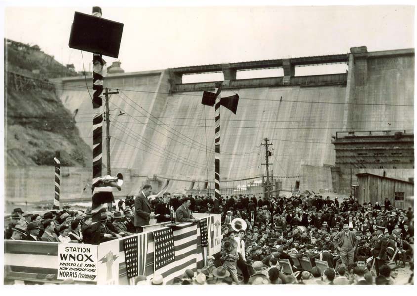 Crowd in Norris Dam Dedication