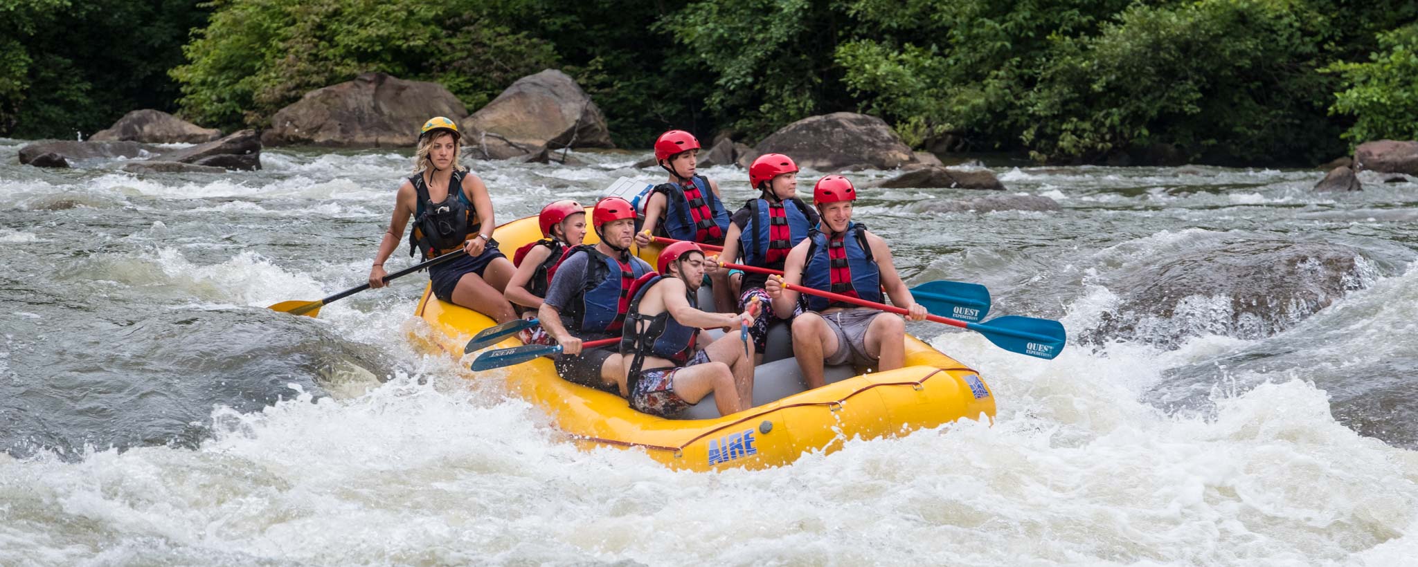 ocoee rafting Group of people white water rafting