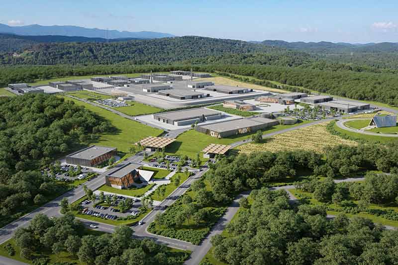 Artist rendering of Oklo Oak Ridge facility