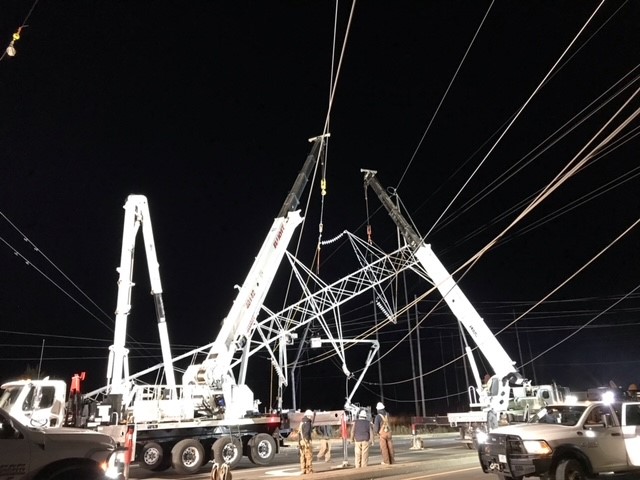 transmission tower repair
