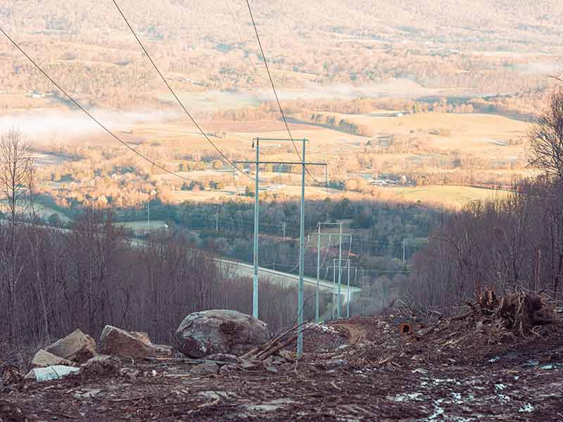 16,000 miles of transmission lines connect the region