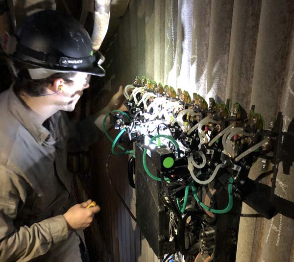 man working on sytem