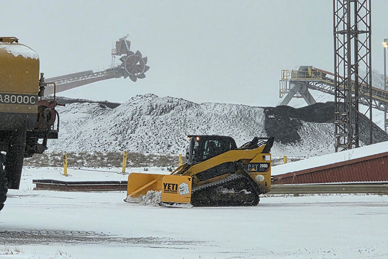 Plowing snow at Shawnee Fossil Plant.