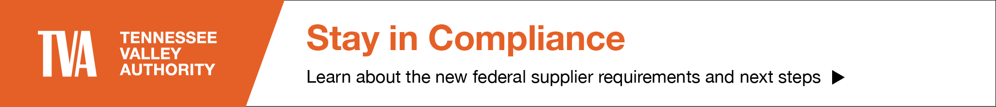 Stay in compliance - Learn more about the federal supplier requirements and next steps
