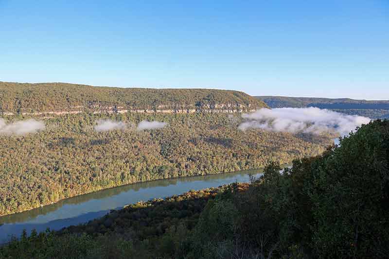 View of Tennessee River Gorge from Raccoon Mountain Visitor Center