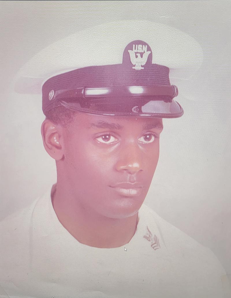 Tony White at Navy Boot Camp in1977