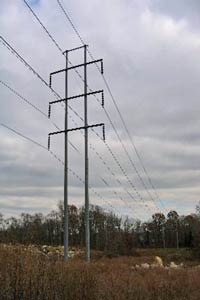 Three double Circuit power lines