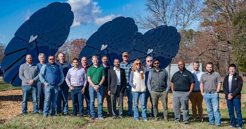 TVA employees collaborated on the solar flower project