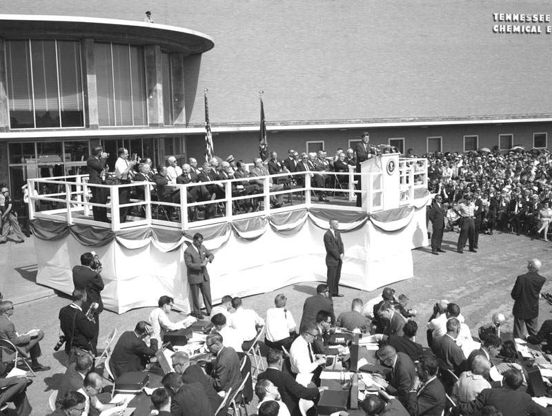 JFK speaking in Muscle Shoals, Alabama