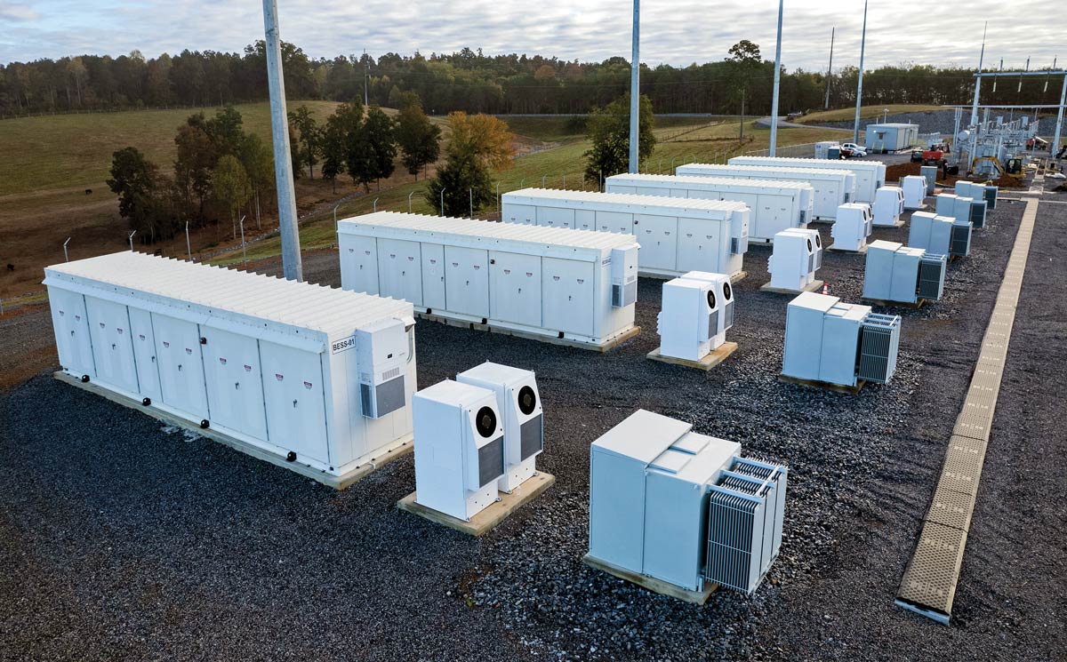 The first TVA-owned and operated lithium-ion battery in Vonore, Tennessee.
