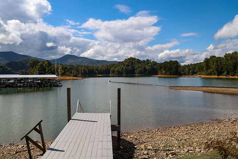 Cove Ridge Marina on the shores of Watauga Reservoir