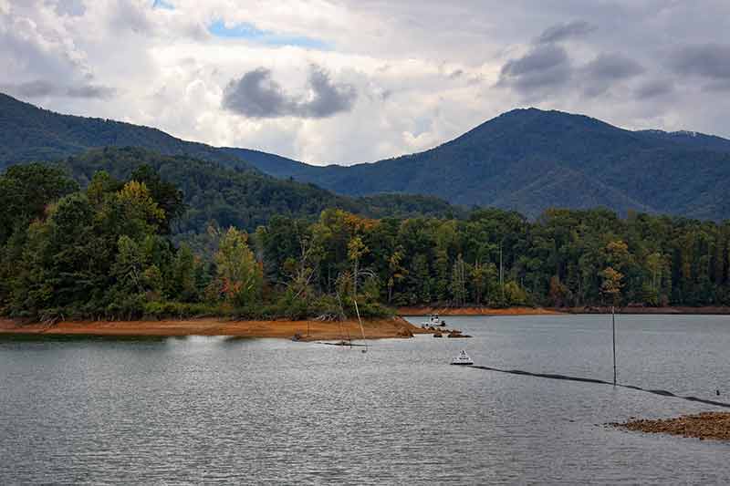 Clouds over Watauga Reservoir