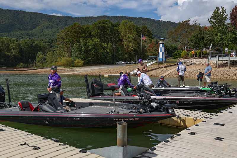 Multiple boats at dock