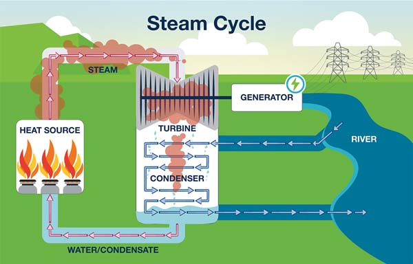Steam Cycle Infographic