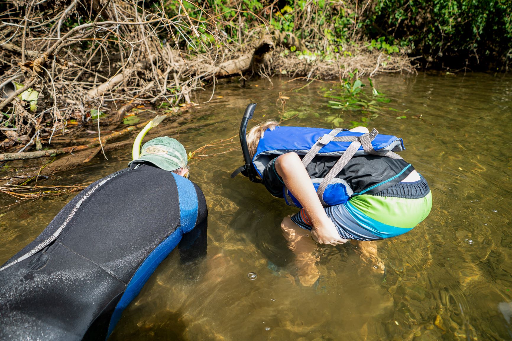 TVA biologists measuring water quality