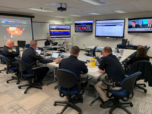 TVA Police in Emergency Operations Center