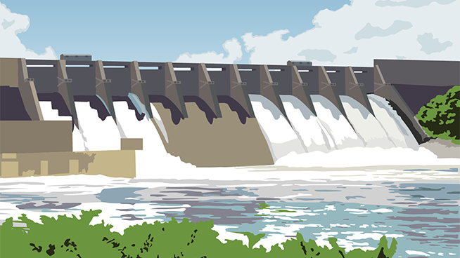 Illustration of Douglas Dam