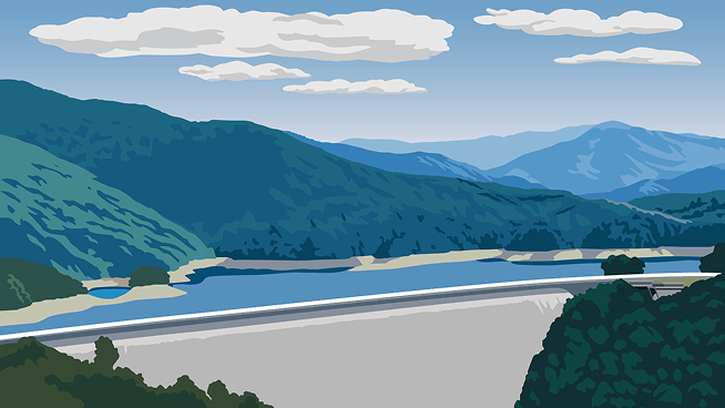 Illustration of Fontana Dam