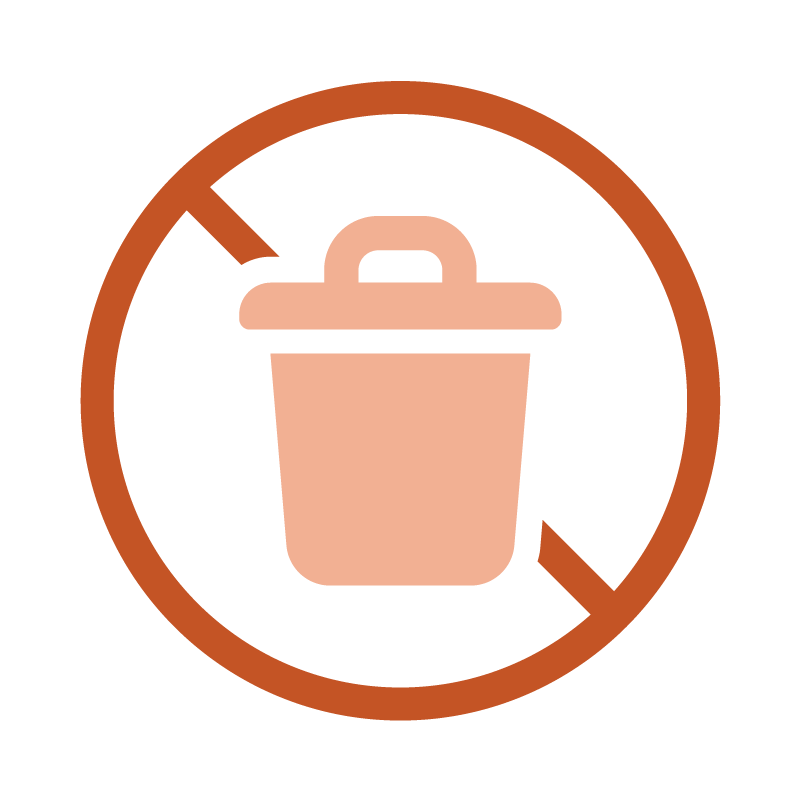 No waste icon