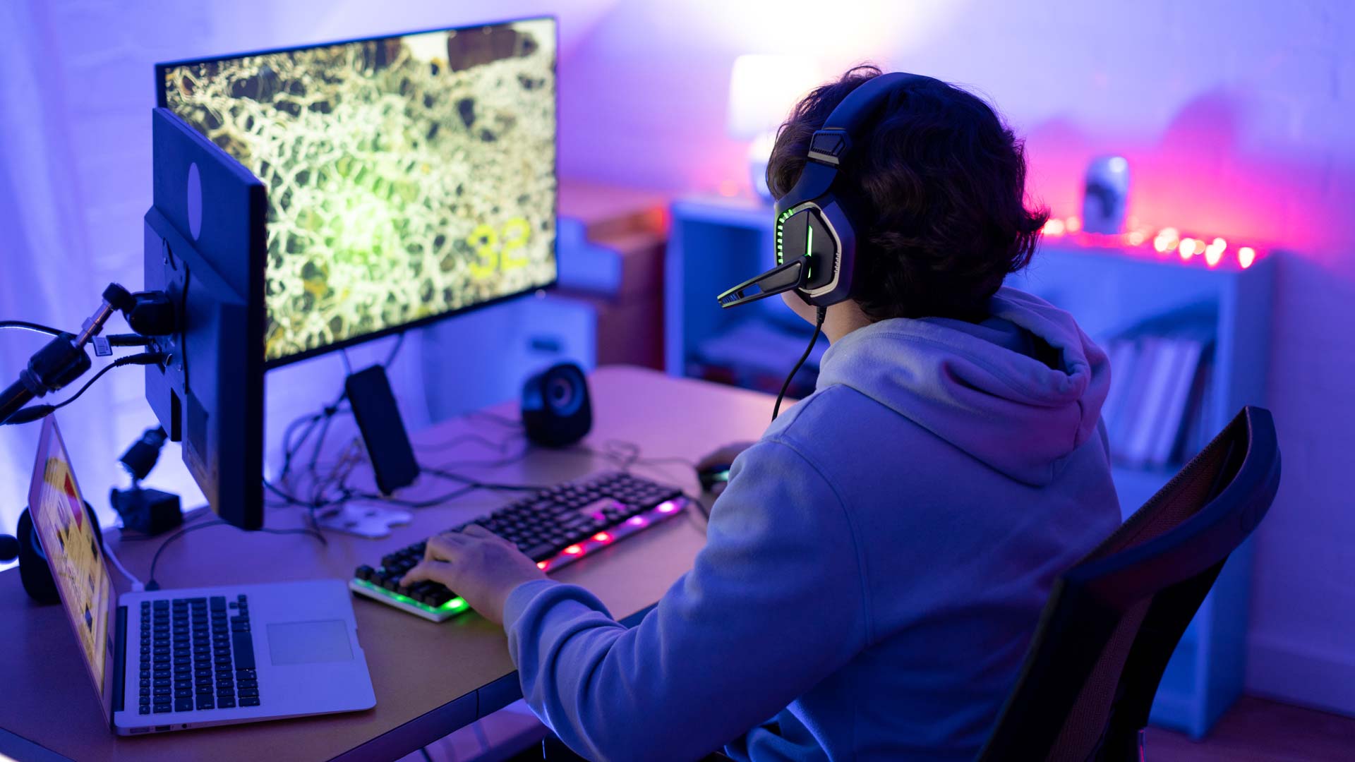 Person using computer